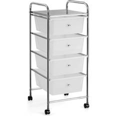 Storage Cabinets Costway 12.5 Cart Storage Cabinet