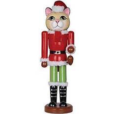 Santa's Workshop 14" Christmas Cat Nutcracker Figurine