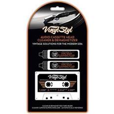 Vinyl cassette Vinyl styl audio tape cassette head cleaner & demagnetizer