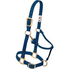Adjustable Chin and Throat Snap Halter - Navy Blue