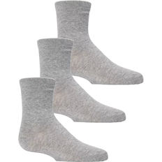 Babies Underwear MeMoi Unisex Cotton Blend Mid-Cut Socks 3-pack - Light Gray