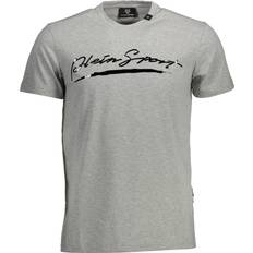 Philipp Plein Women T-shirts Philipp Plein sport brand signature logo grey t-shirt