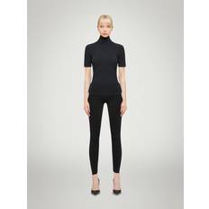 Wolford Overdele Wolford Aurora Top Short Sleeves 7005 - Black