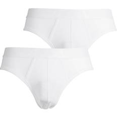 Men's Underwear Ermenegildo Zegna 2-Pack Stretch Cotton Midi Briefs, White