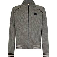 Balmain Men Jackets Balmain monogram-print stretch-design jacket men Viscose/Elastane/Polyester White