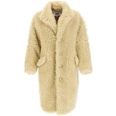 MM6 Maison Margiela Faux-Fur Coat - Beige