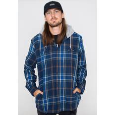 Vans Women Shirts Vans Lopes Hooded Shirt Blue