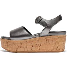 Fitflop Sandalen met hak Fitflop Eloise Leather Wedge Sandal