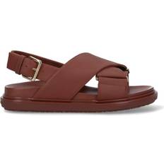 Marni Sandaler Marni Crisscross Fussbett Sandal - Gold Brown
