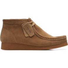 Beige Moccasins Clarks Wallabee EVO Boots Sand