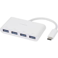 USB-Hubs Vivanco 4-Port USB-C External (45384)