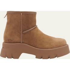 Gianvito Rossi Boots Gianvito Rossi Tan Shearling Ankle Boots - Beige
