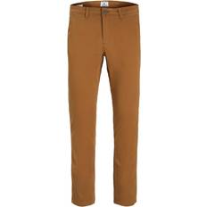 Chinos - Uomo Pantaloni Jack & Jones Slim Fit Chinos - Orange/Rubber