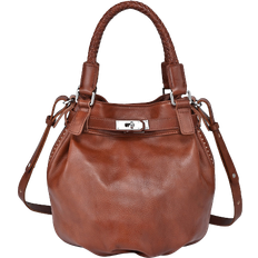 Old Trend Pumpkin Bucket Bag - Coffee