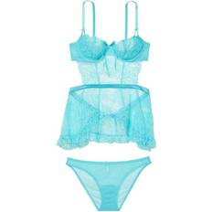 Blue - Women Negligées Victoria's Secret Very Sexy Wicked Open-Back Babydoll - Blue