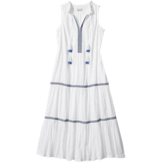 Tommy Bahama Cotton Clip Embroidered Midi Dress - White