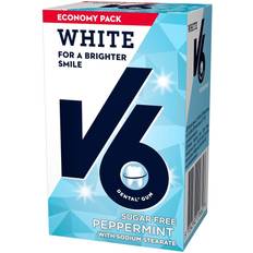 Sukkerfritt Tyggegummi V6 White Peppermint 72g 50st