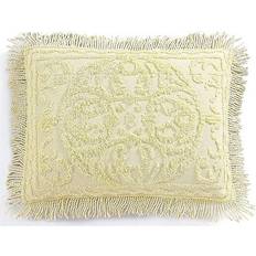 Beatrice Home Fashions Medallion Chenille Pillow Case Yellow (66x50.8cm)