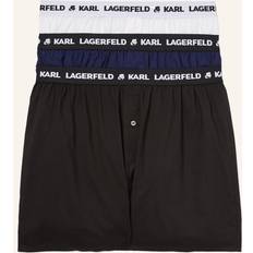 Karl Lagerfeld Underkläder Karl Lagerfeld Herr Vävda Boxershorts Set Med 3 - Svart/Vit/Marinblått