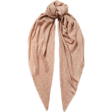 Saint Laurent Beige Accessories Saint Laurent Grand Carree Impressi Scarf - Beige