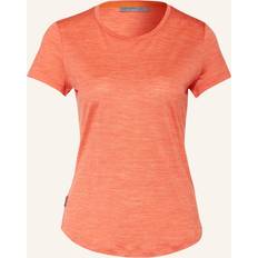 Icebreaker Sphere II SS Tee Merinotröja Dam - Vibrant Earth Heather