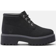 Timberland Stone Street Premium Platform Waterproof Chukka For Women In Monochrome Black Black