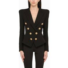 Pelle Blazer Balmain Belted jacket with buttons