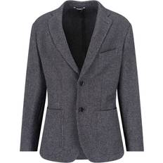 Dolce & Gabbana Gray Blazers Dolce & Gabbana Prince Of Wales Blazer Gray