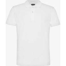 Tom Ford Hvid Polo T-shirt Med Logo Broderi - Hvid