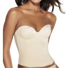 Dominique Women's Ariel Hidden Underwire Longline Bridal Bra - Nude