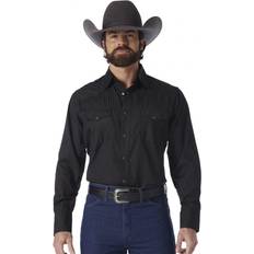 Wrangler Överdelar Wrangler Sport Western Två Fickor Långärmad Snap Skjorta - Svart