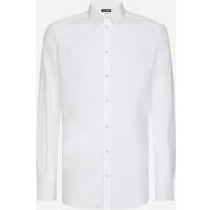Dolce & Gabbana Spread-Krage Bomullsskjorta White