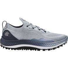 Under Armour Chaussures de golf Under Armour Men's Charged Curry Spikeless Golf Shoes Blue/Grey