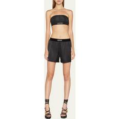 Tom Ford Silk-blend Shorts Mit Logo