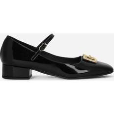 Hakken & Pumps Dolce & Gabbana Polished Calfskin Mary Janes Black