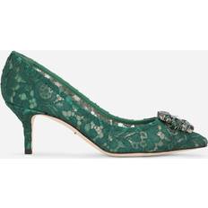 Groen - Vrouw Hakken & Pumps Dolce & Gabbana Lace Rainbow Pumps Green