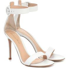 Gianvito Rossi Pantofole e Sandali Gianvito Rossi Leather Portofino Heels - White