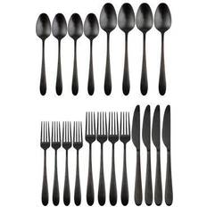 Cambridge Silversmiths Black Satin Cutlery Set 20pcs