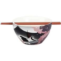 Breakfast Bowls BioWorld Godzilla Ceramic Ramen Chopsticks Breakfast Bowl