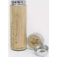 Beige Bicchieri da viaggio Pandoo Thermos Sottovuoto Per Tè Con Infusore Inox, 360 ml Bicchiere da viaggio 36cl