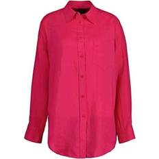 Gant Oversized Linen Shirt - Magenta Pink