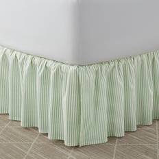 Green Valance Sheets Laura Ashley Classic Ticking Valance Sheet Green (190.5x99.1cm)