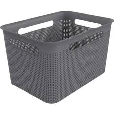 Rotho Aufbewahrungsbox Polypropylen Anthrazit 26x21x36 cm