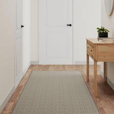 vidaXL Carpet Runner Look Brown, Grey cm