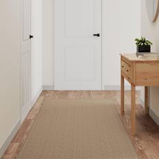 vidaXL Carpet Runner Look Brown, Beige cm