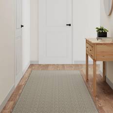 vidaXL tæppeløber 80x250 sisallook Brun, Grå cm