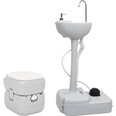 vidaXL Transportabelt Campingtoilet Og Håndvask 50.5 x 33 x 103 cm