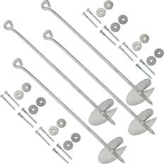 Jordankre 4 stk. galvaniseret metal