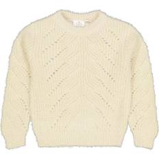 Hvite Strikkegensere The New White Swan Diva Knit Pullover 9/10 yr