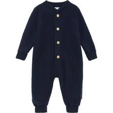 Molo 12-18M Børnetøj Molo Uld heldragt fleece, mørkeblå